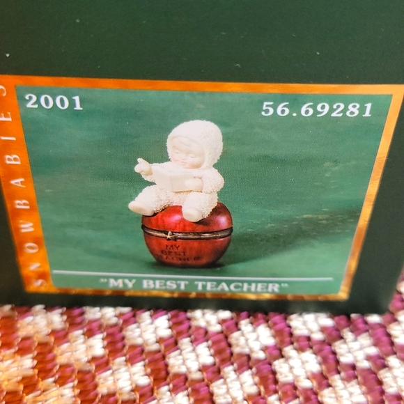 Snowbabies "My Best Teacher" Box by Department 56 - Picture 6 of 8
